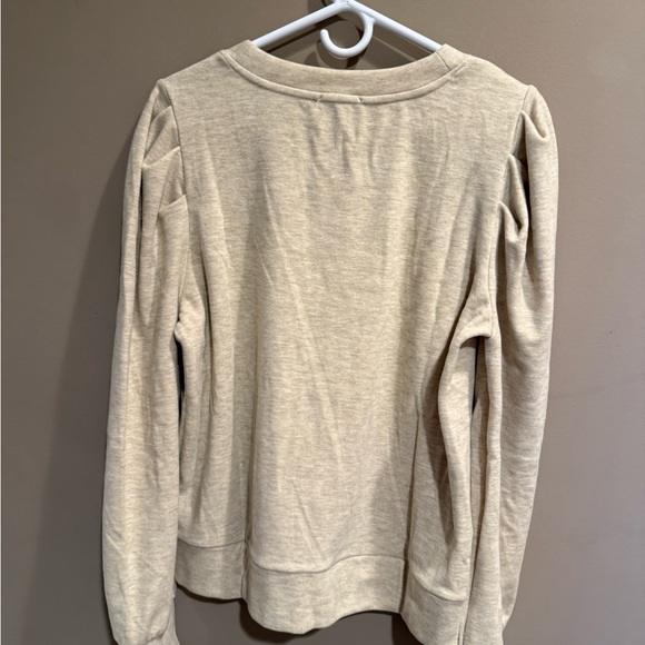 NWT Evereve brand cream top in size large - Picture 6 of 8